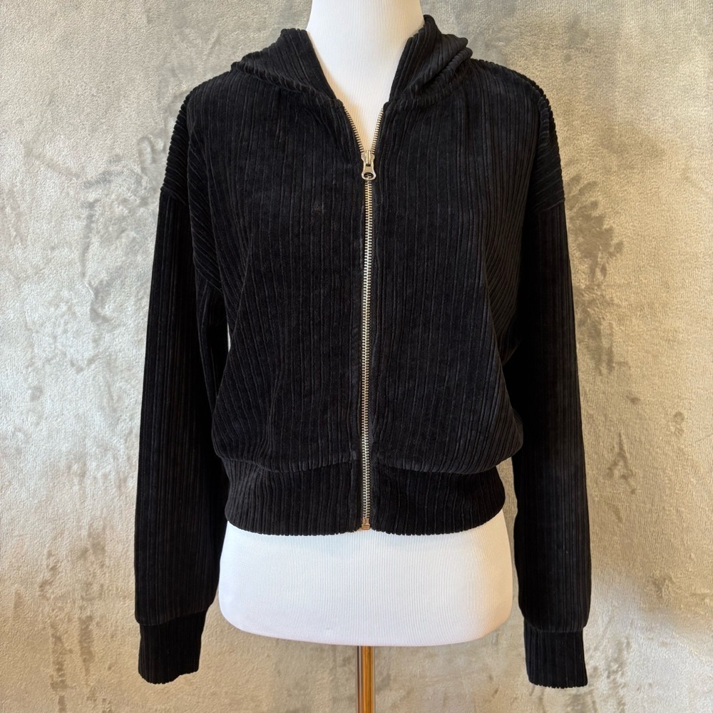 Forever 21 Velour Corduroy Ribbed Y2K Jacket Wmn’s Sz S